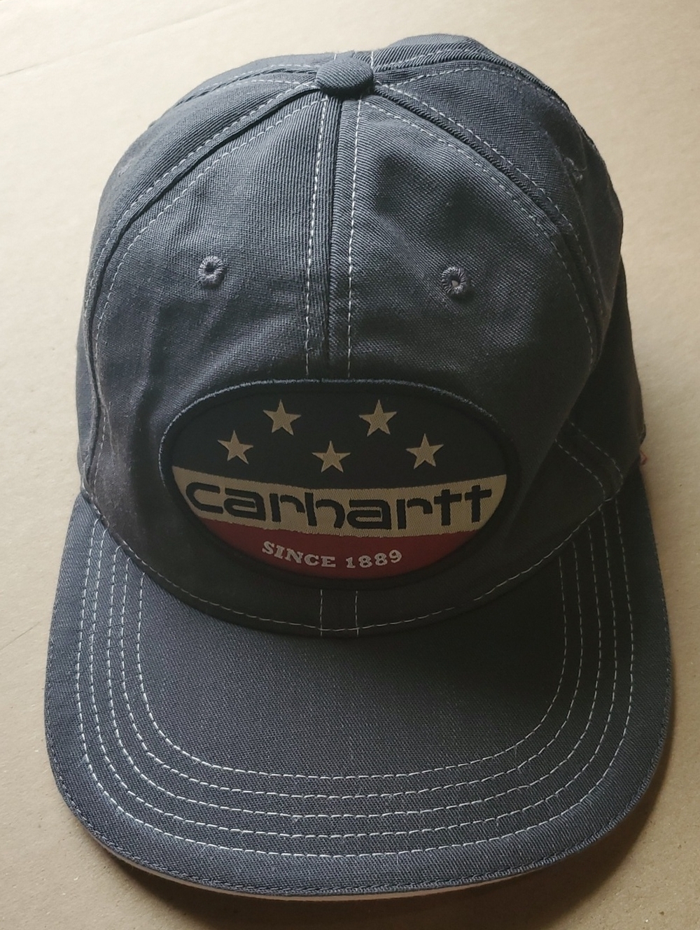 Carhartt Men’s Dark Blue Patch Logo Cap